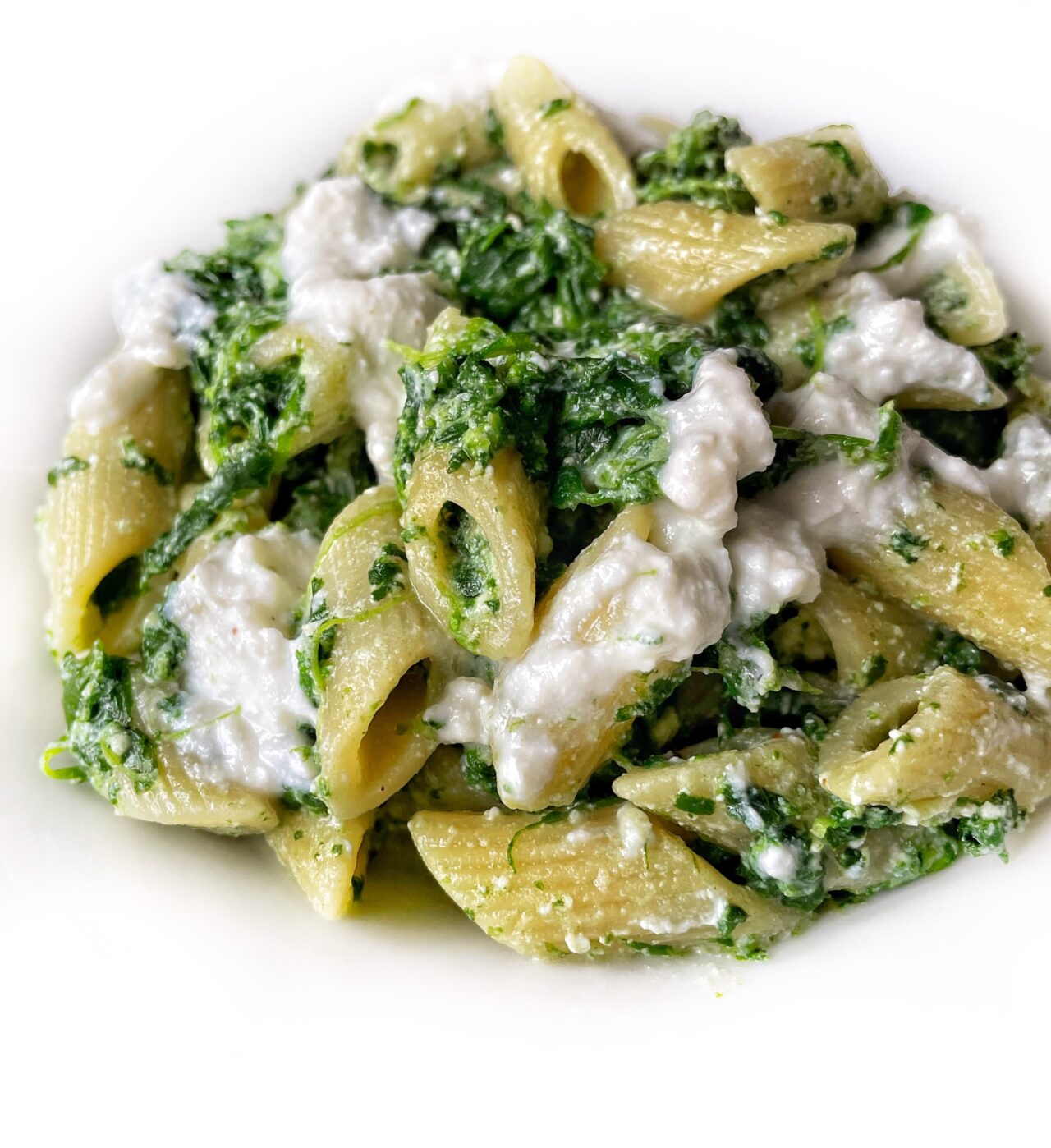 Mezza Penna rigata con ricotta e spinaci