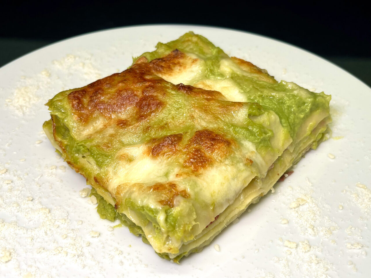 Lasagna agli asparagi e speck