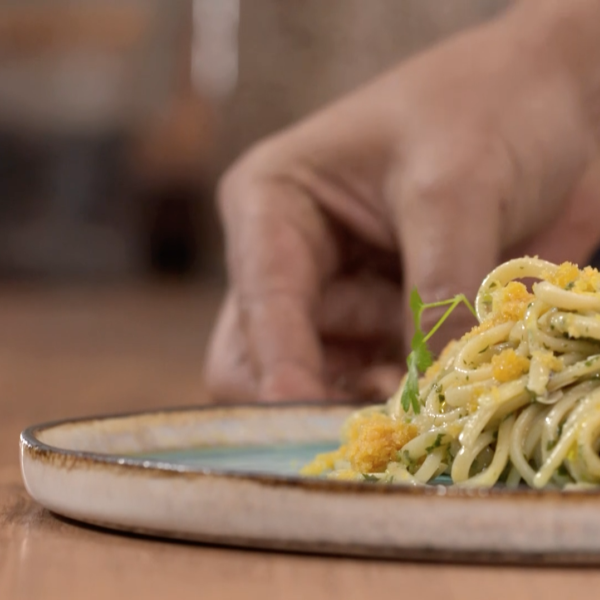 Linguina alla bottarga di muggine