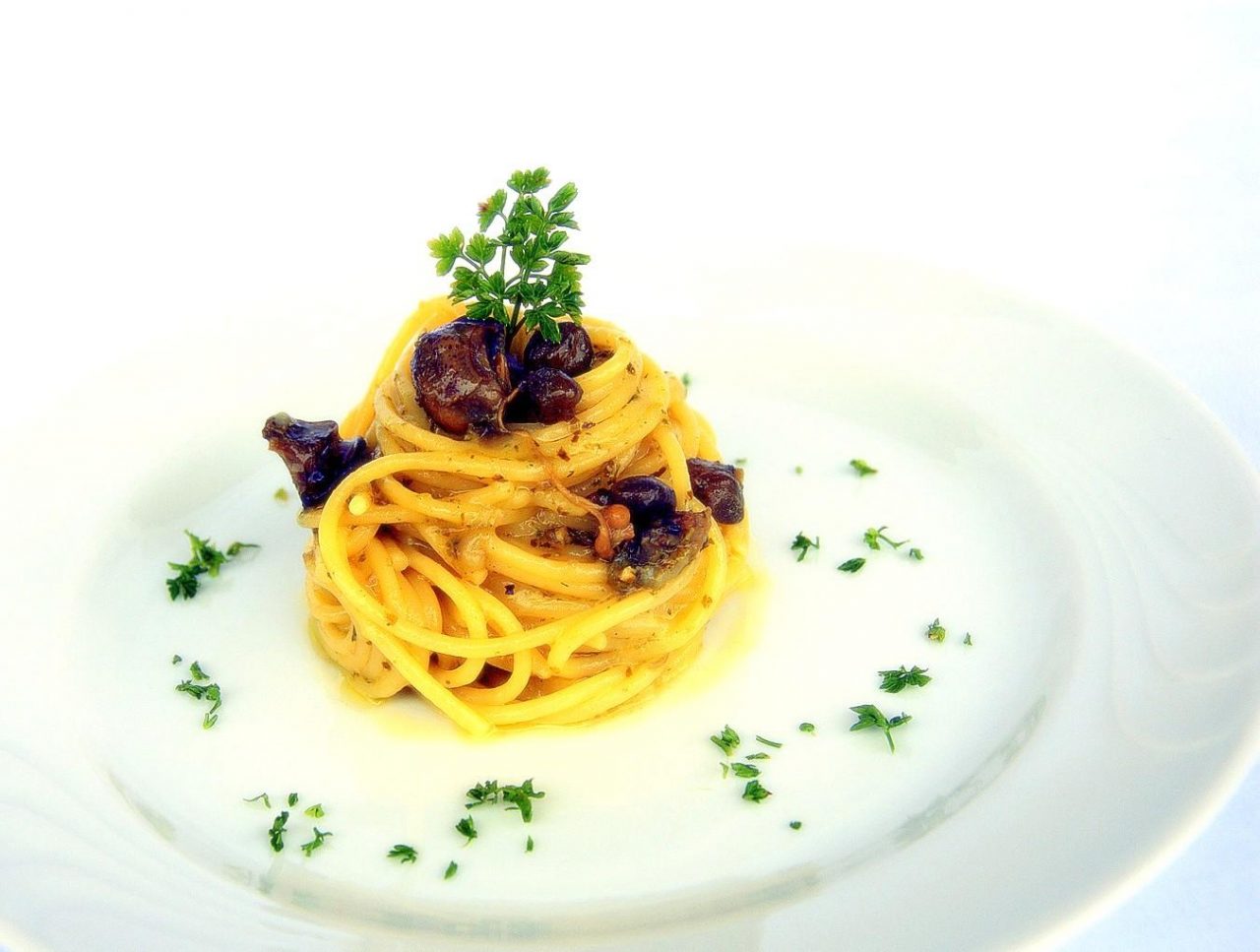 Spaghetti mit Schnecken