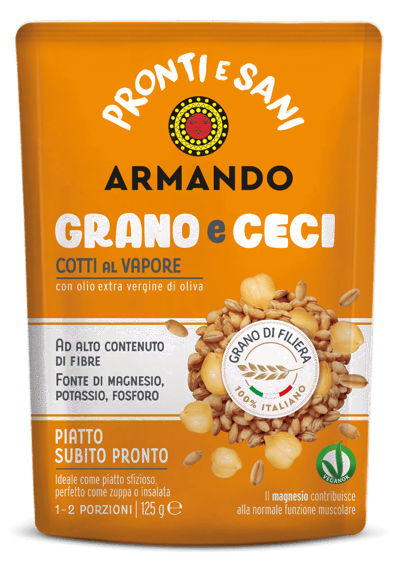 Pronti e sani grano ceci