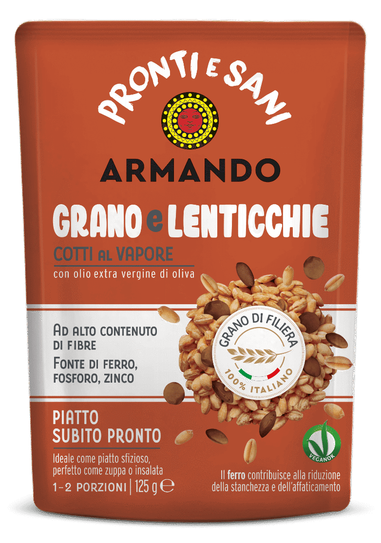 Pronti e sani grano lenticchie