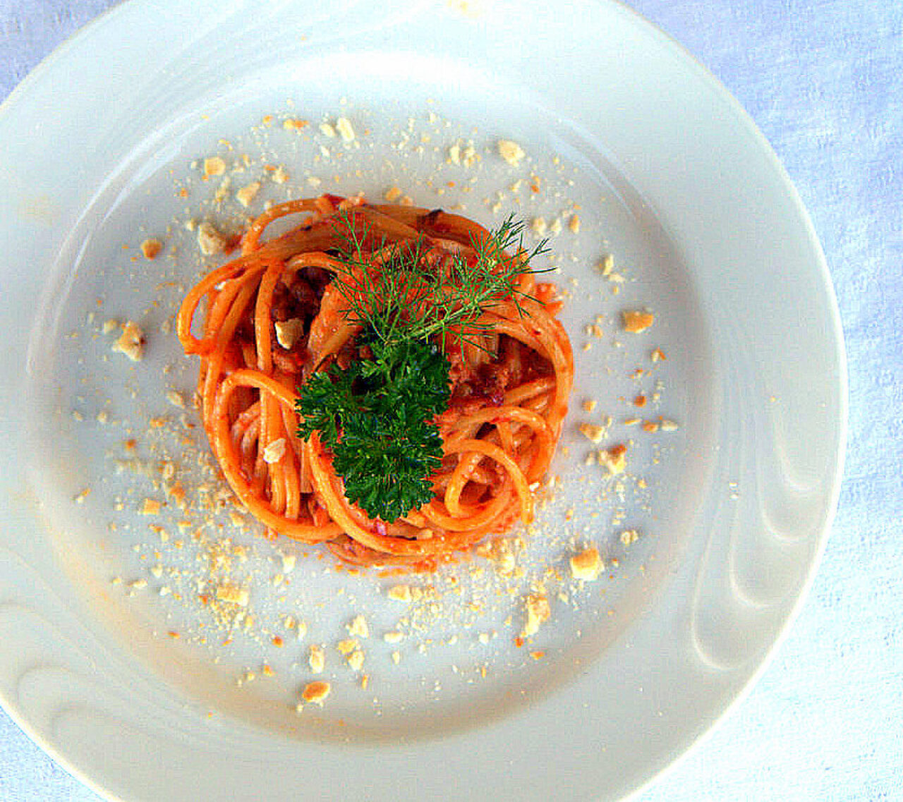 La ricetta che vi presento oggi è ispirata ad una ricetta di Sonia Peronaci , una pasta dai sapori  calabresi che in casa tutti hanno apprezzato .