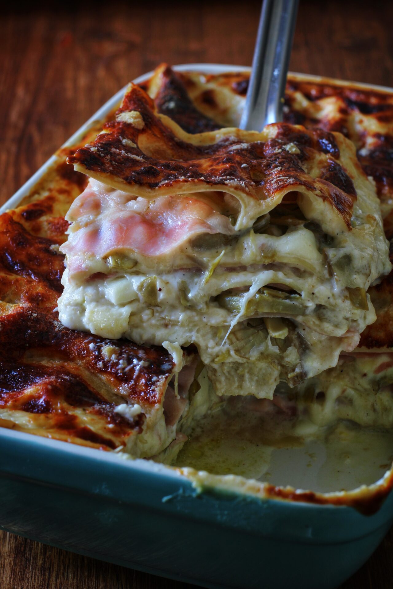 Ricetta della Lasagna Pasta Armando con carciofi e prosciutto di Il Pugliese che cucina 2