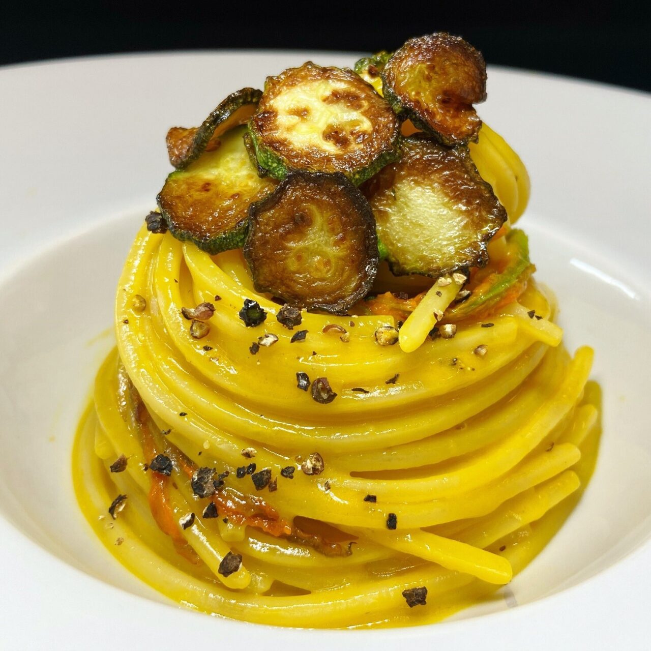 "Zucchinara", la carbonara vegetariana